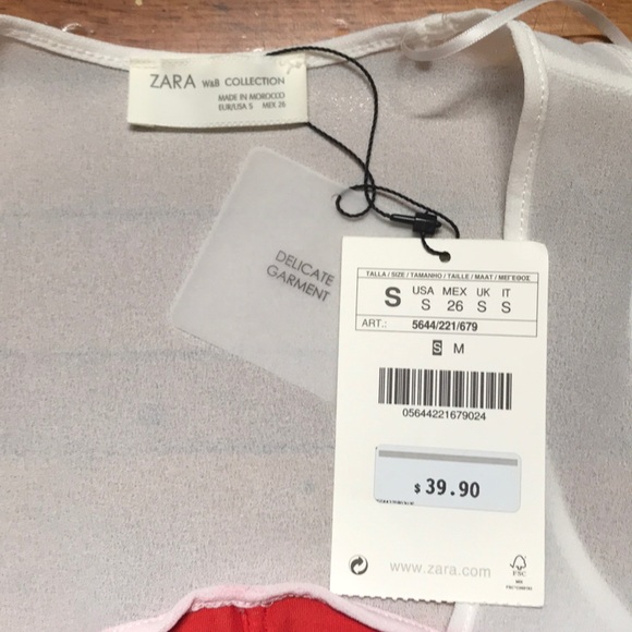 NWT!  Zara Racerback Fashion Top - Picture 3 of 3
